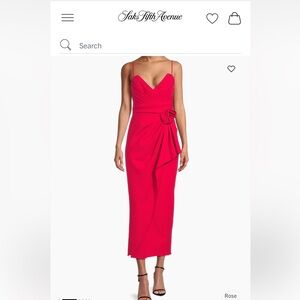 Beautiful v-neck midi dress.